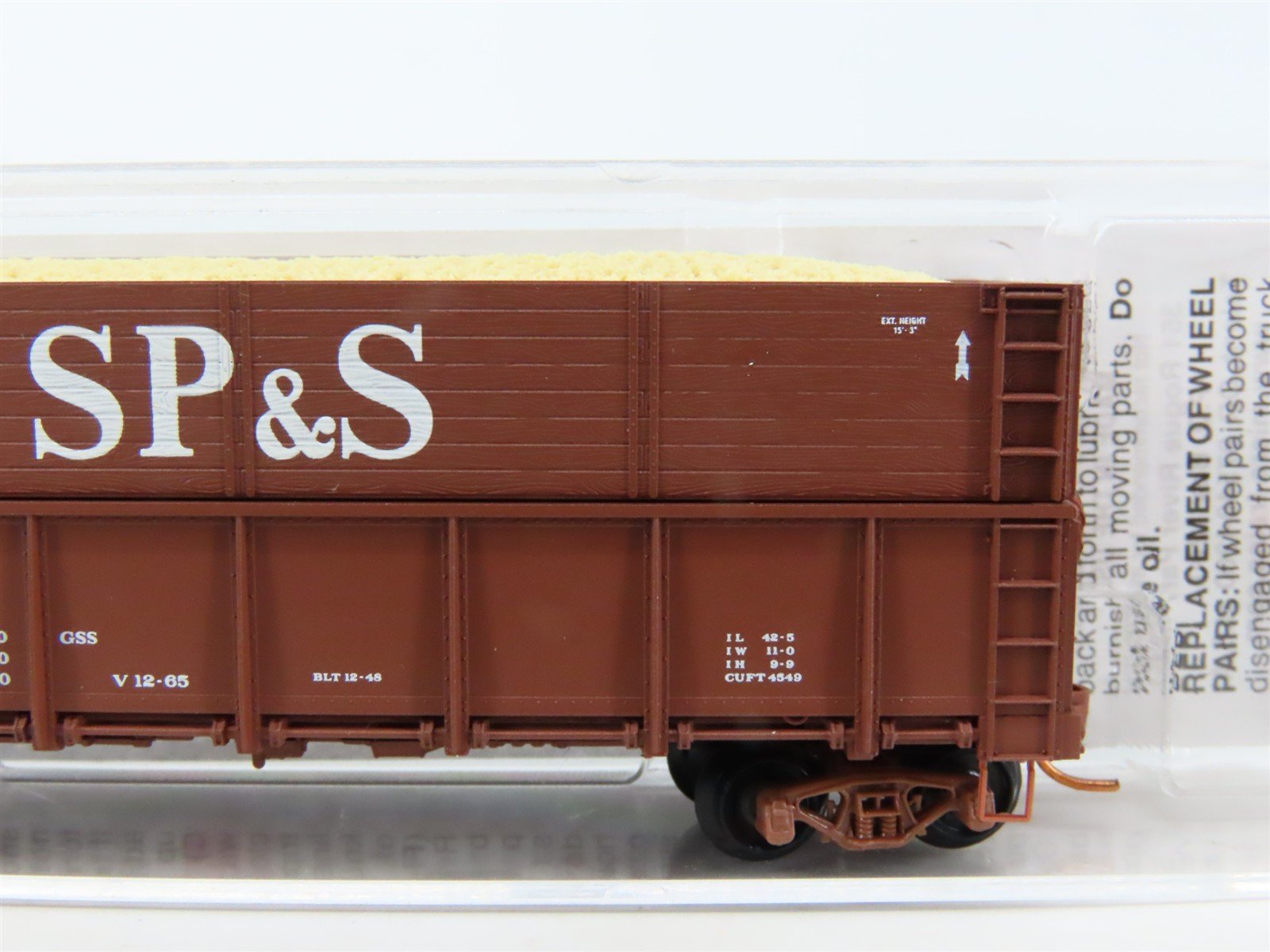 N Micro-Trains MTL 08400011 SPS Railway 40' Woodchip Gondola #22408 w/Load