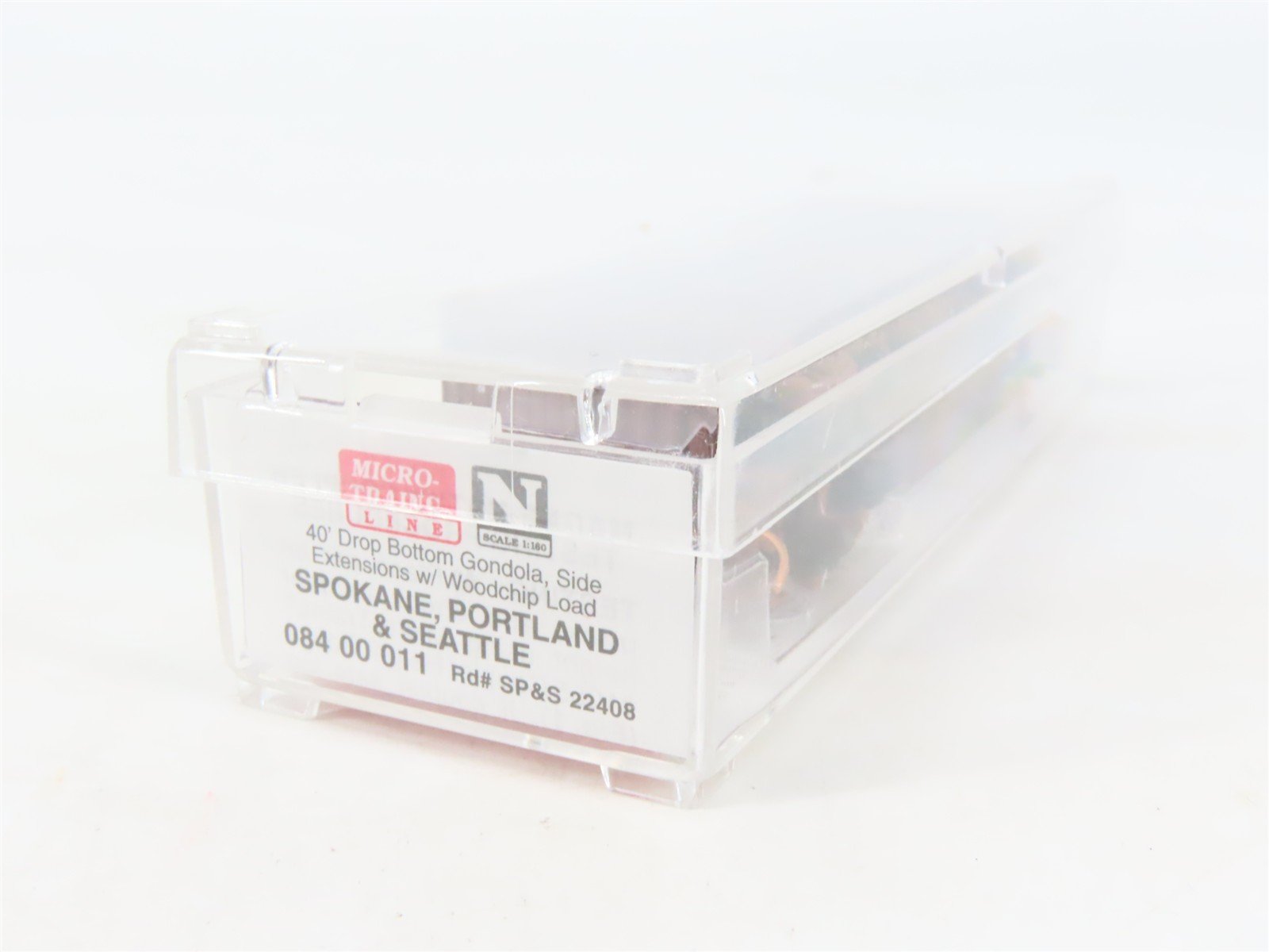 N Micro-Trains MTL 08400011 SPS Railway 40' Woodchip Gondola #22408 w/Load