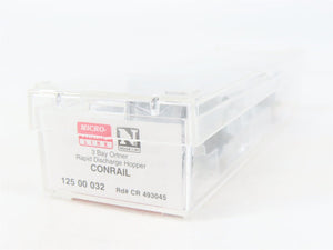 N Scale Micro-Trains MTL 12500032 CR Conrail 3-Bay Ortner Hopper #493045
