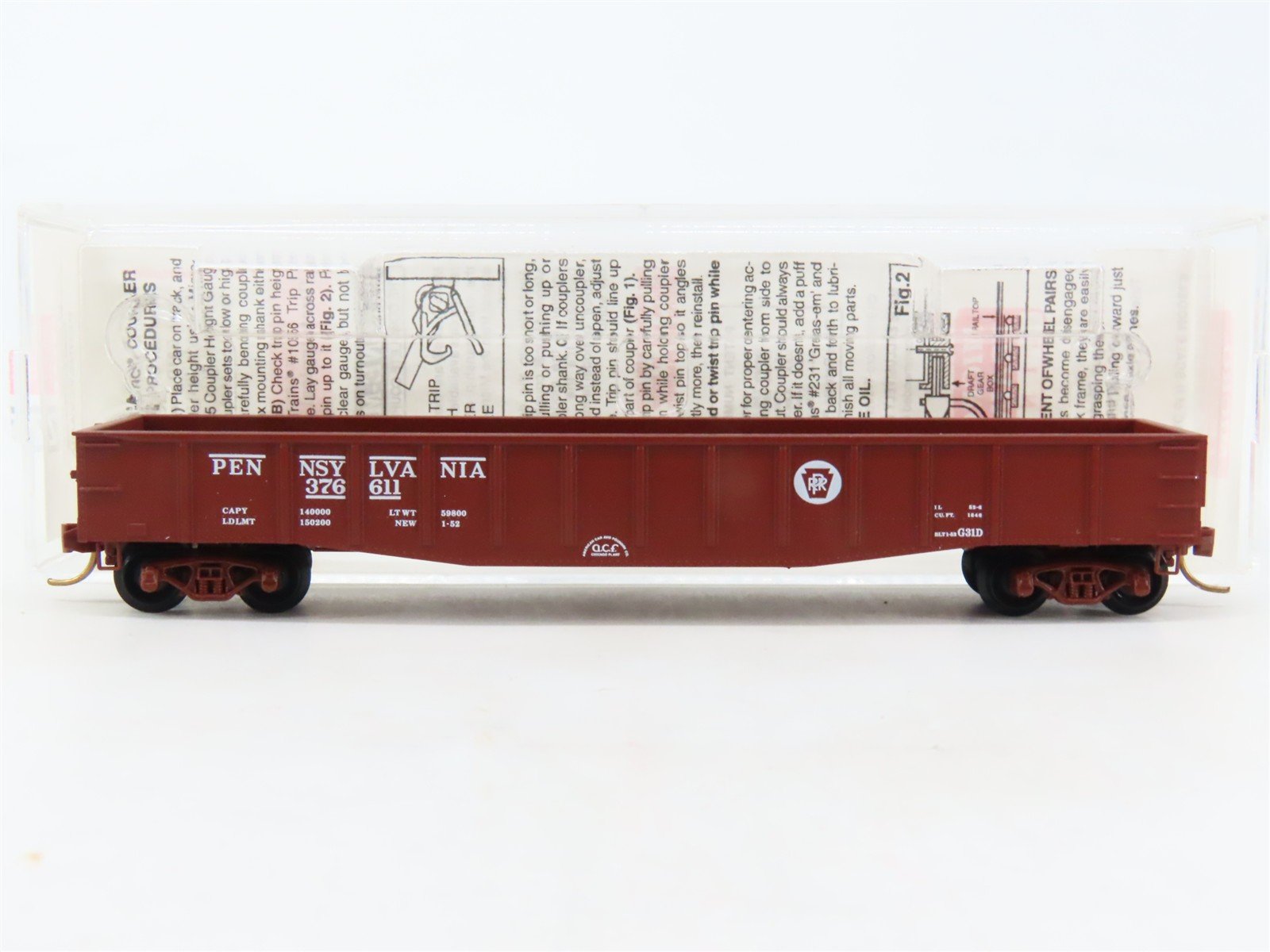 N Scale Micro-Trains MTL 105020 PRR Pennsylvania 50' Gondola #376611