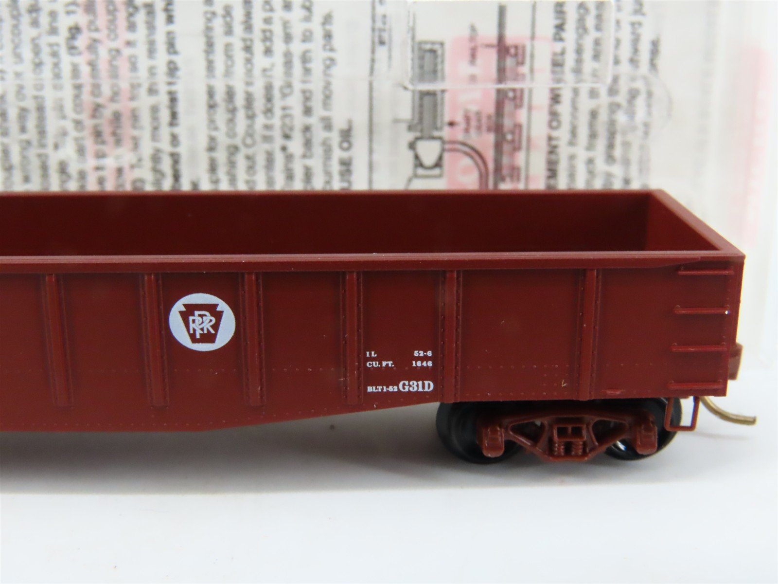 N Scale Micro-Trains MTL 105020 PRR Pennsylvania 50' Gondola #376611