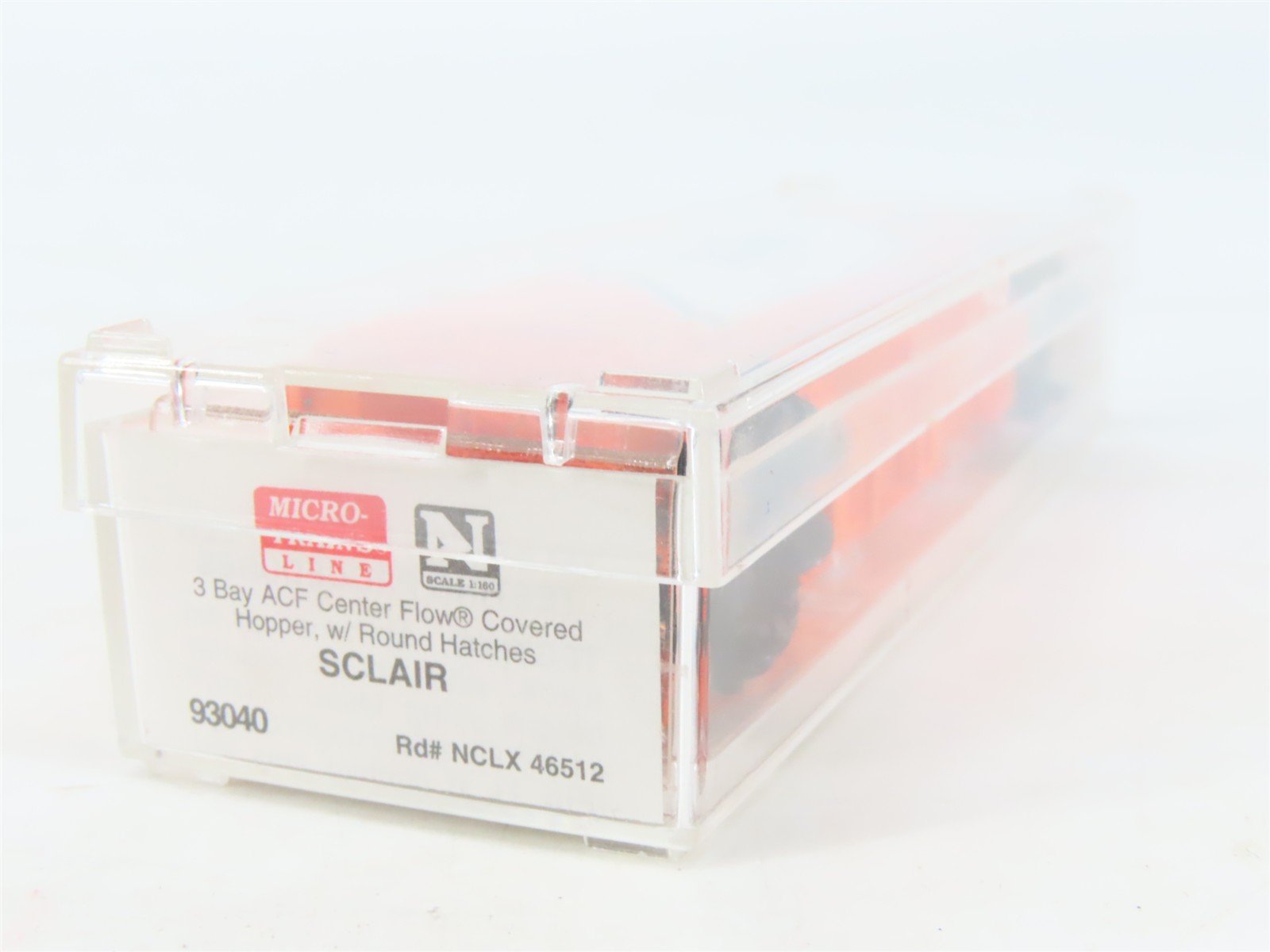 N Scale Micro-Trains MTL 93040 NCLX Sclair 3-Bay Covered Hopper #46512