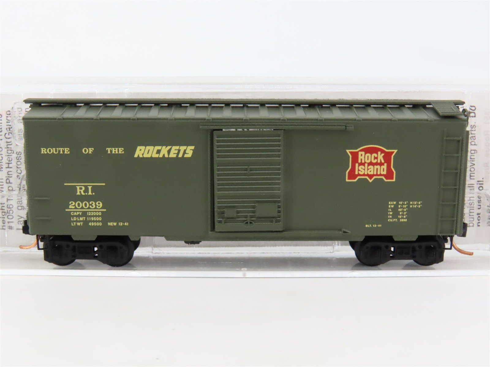 N Scale Micro-Trains MTL 20556 RI Rock Island 40' Standard Boxcar #20039