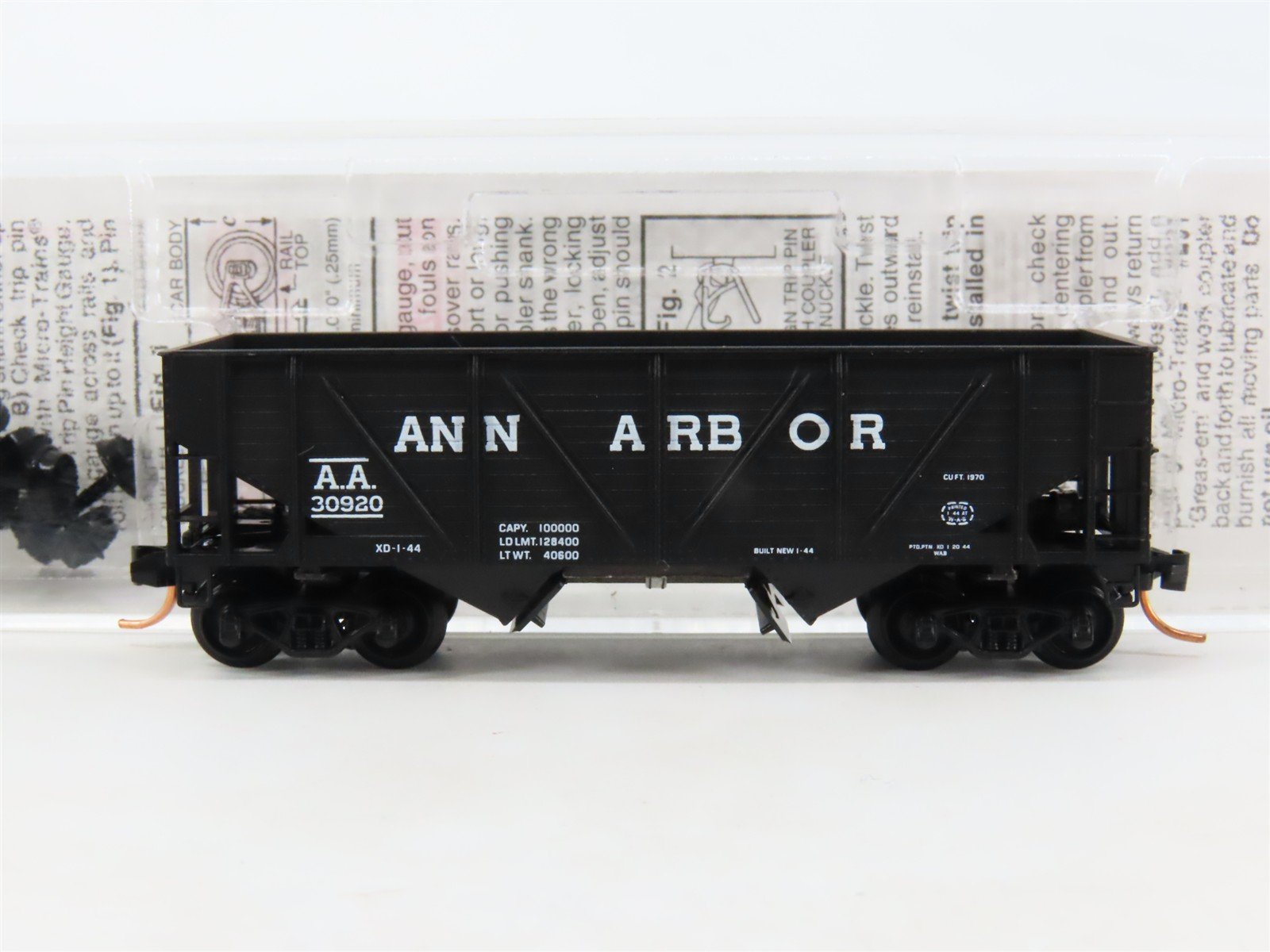 N Scale Micro-Trains MTL 57120 AA Ann Arbor 33' 2-Bay Open Hopper #30920