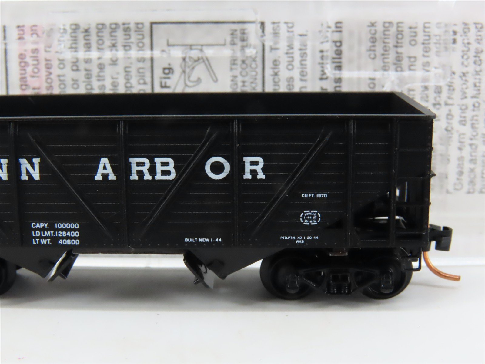 N Scale Micro-Trains MTL 57120 AA Ann Arbor 33' 2-Bay Open Hopper #30920
