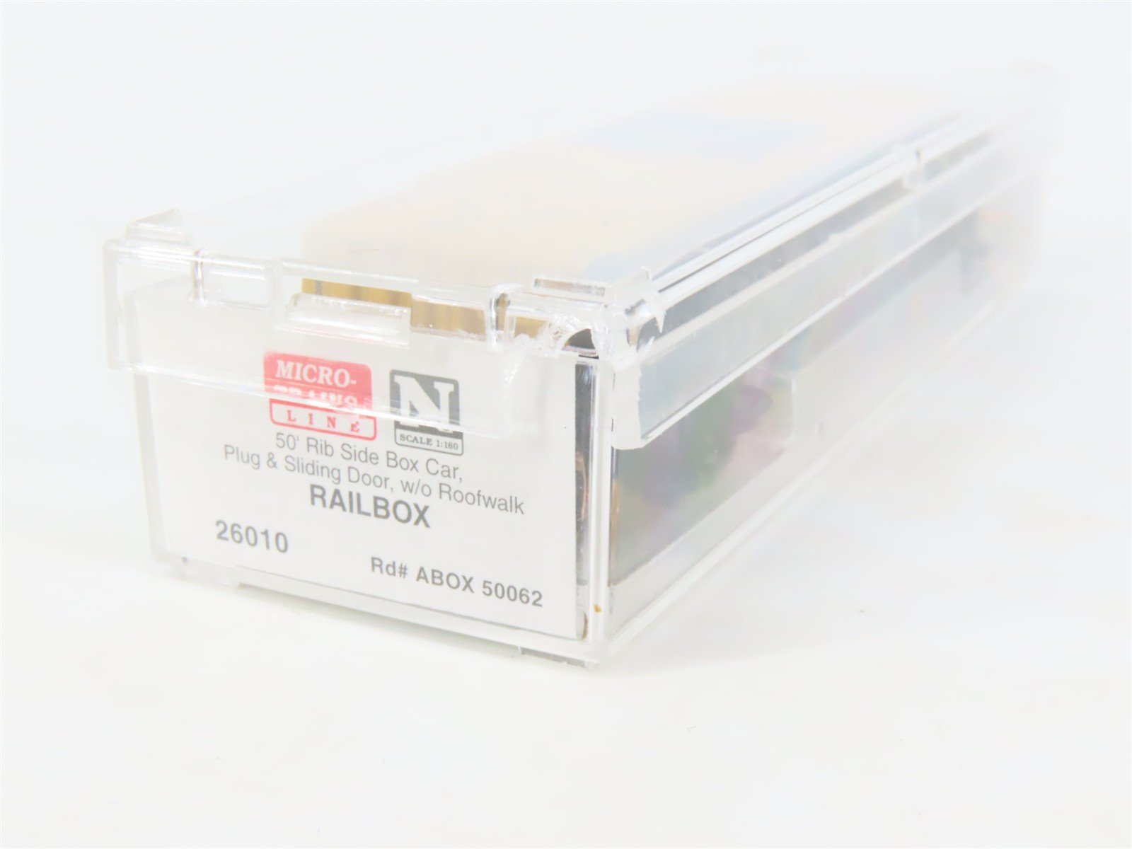 N Scale Micro-Trains MTL 26010 ABOX Railbox 50' Rib Side Boxcar #50062