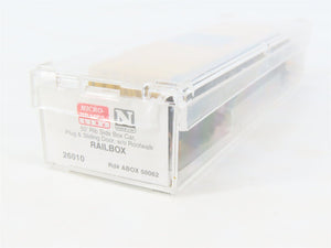 N Scale Micro-Trains MTL 26010 ABOX Railbox 50' Rib Side Boxcar #50062
