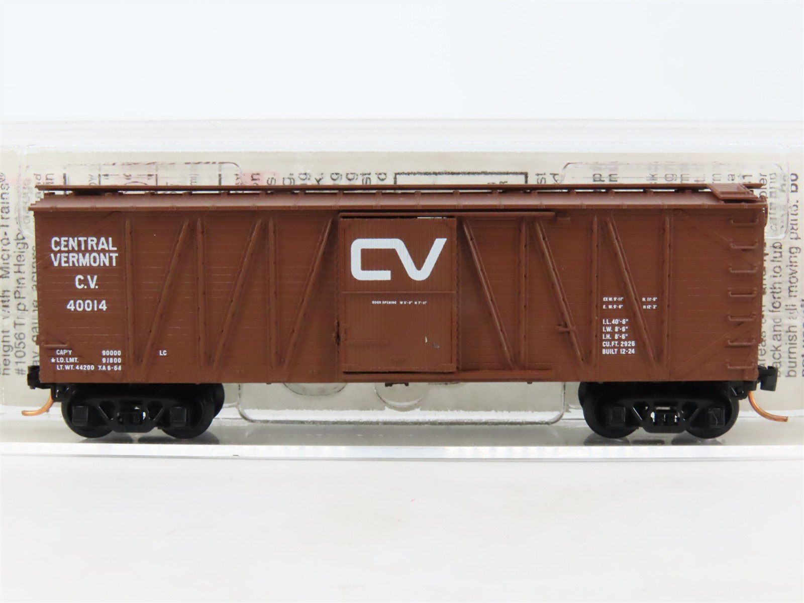N Scale Micro-Trains MTL 28160 CV Central Vermont 40' Boxcar #40014