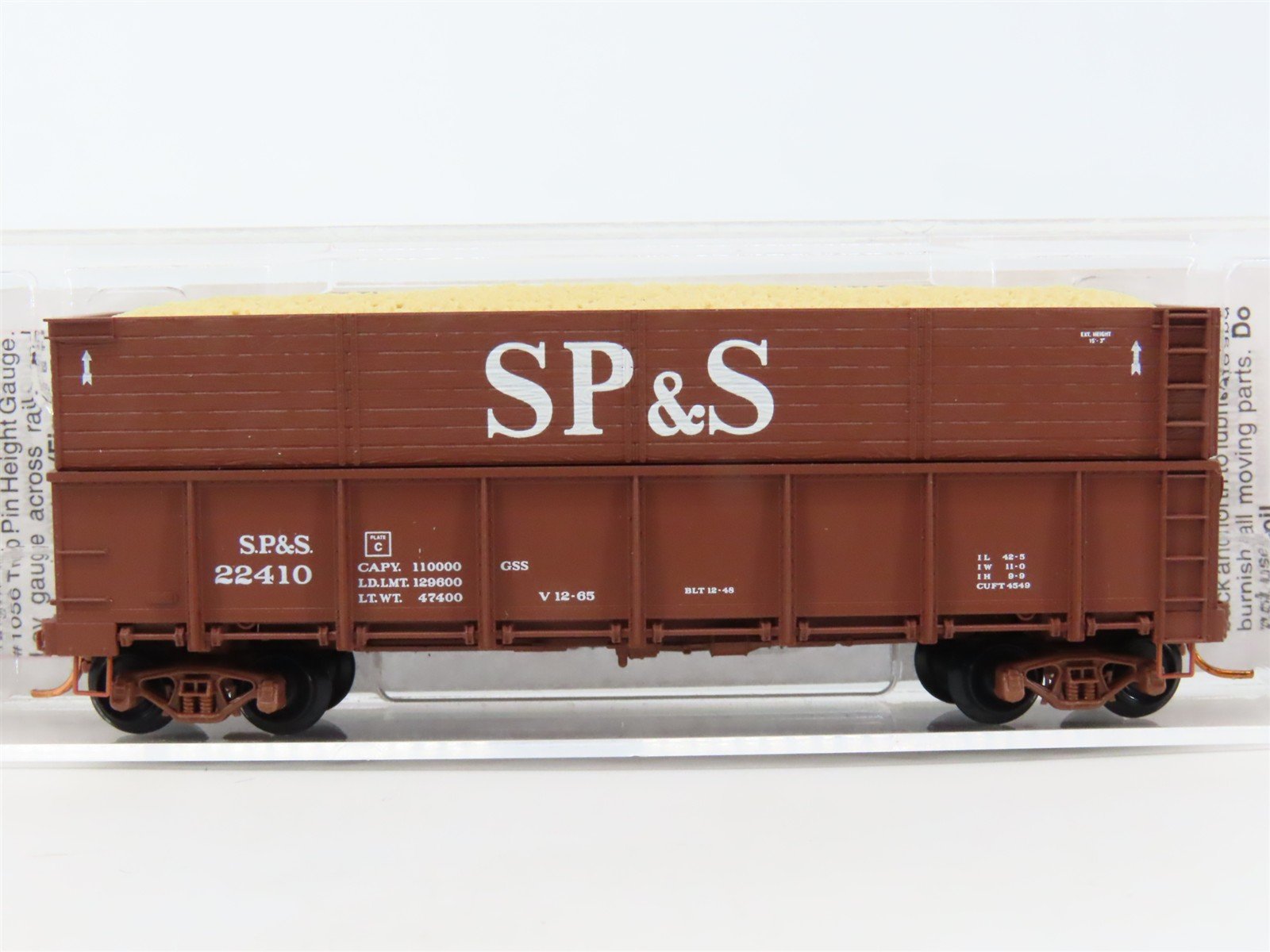 N Micro-Trains MTL 08400012 SP&S Railway 40' Woodchip Extension Gondola #22410
