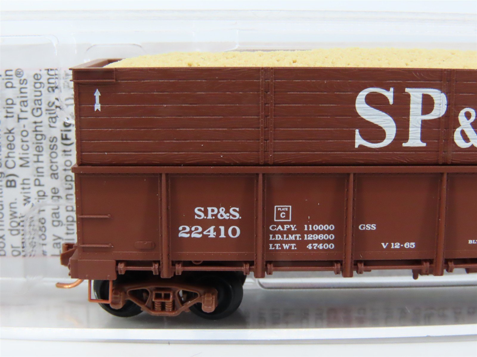 N Micro-Trains MTL 08400012 SP&S Railway 40' Woodchip Extension Gondola #22410
