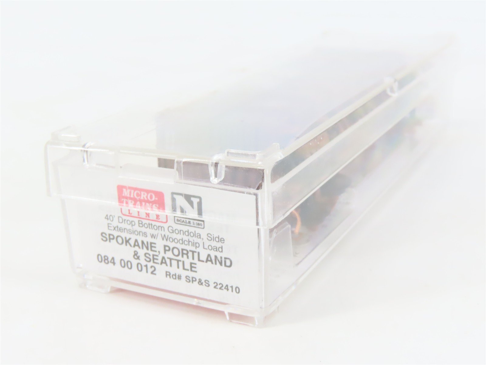 N Micro-Trains MTL 08400012 SP&S Railway 40' Woodchip Extension Gondola #22410