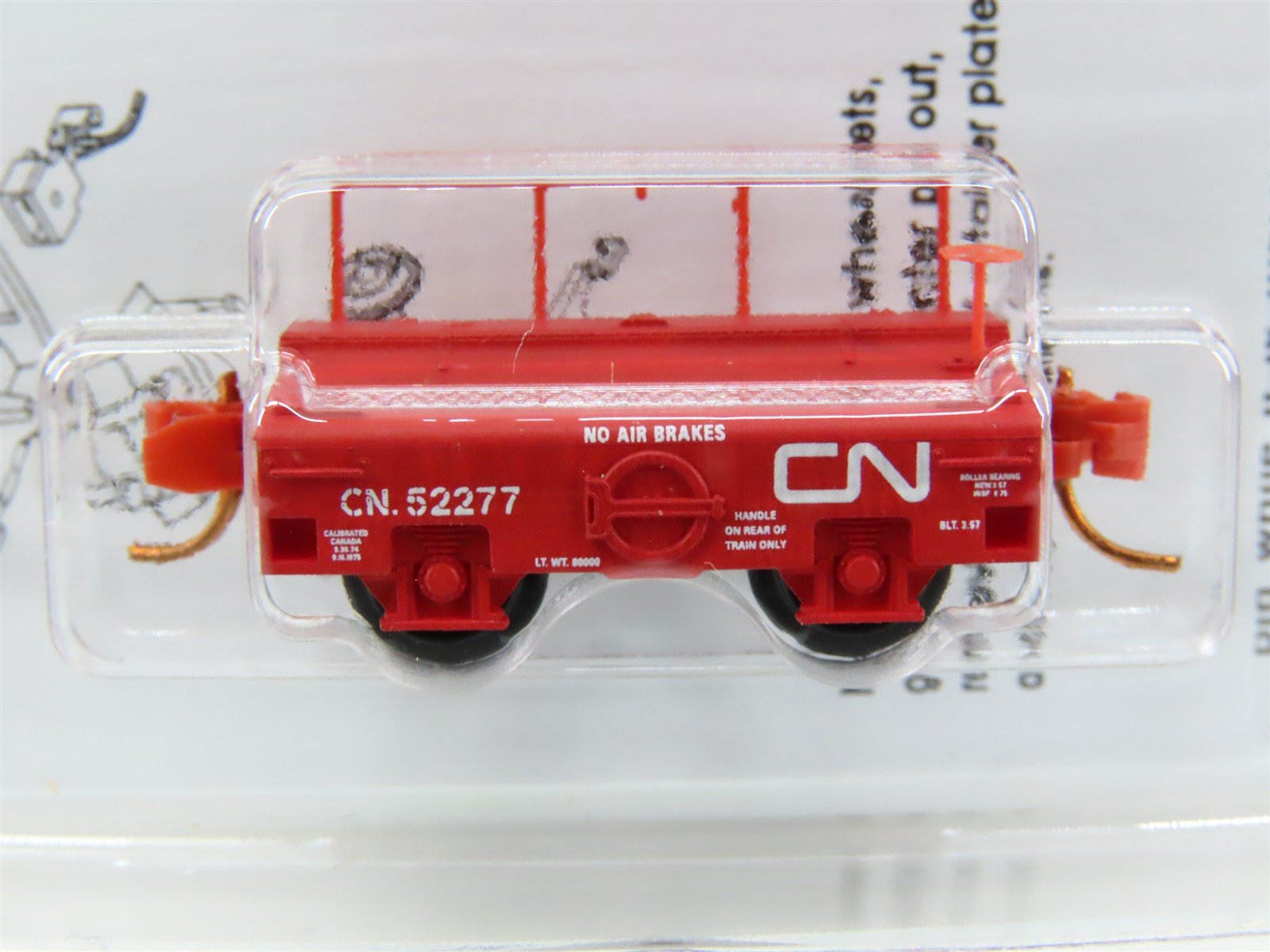 N Scale Micro-Trains MTL 12100090 CN Canadian National Scale Test Car #52277
