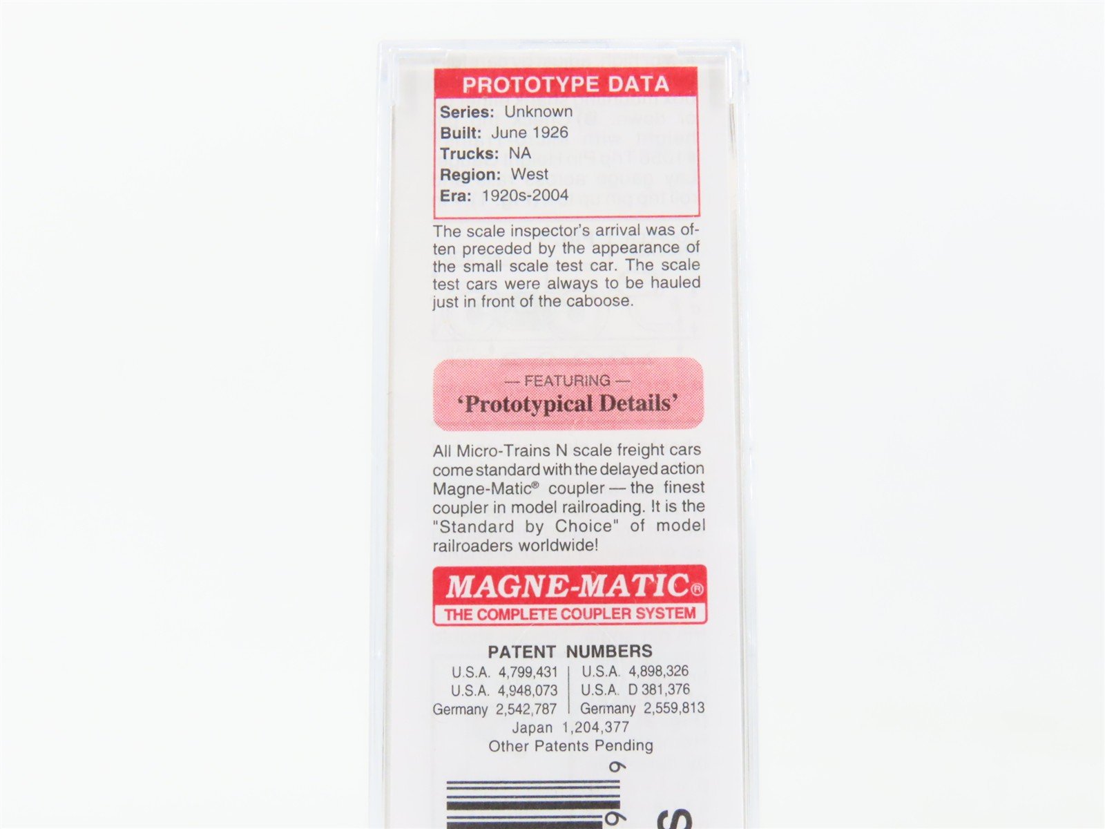 N Scale Micro-Trains MTL 12100040 SSW Cotton Belt Scale Test Car #99203