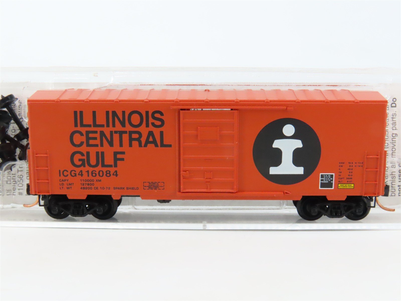 N Scale Micro-Trains MTL 24070 ICG Illinois Central Gulf 40' Boxcar #416084