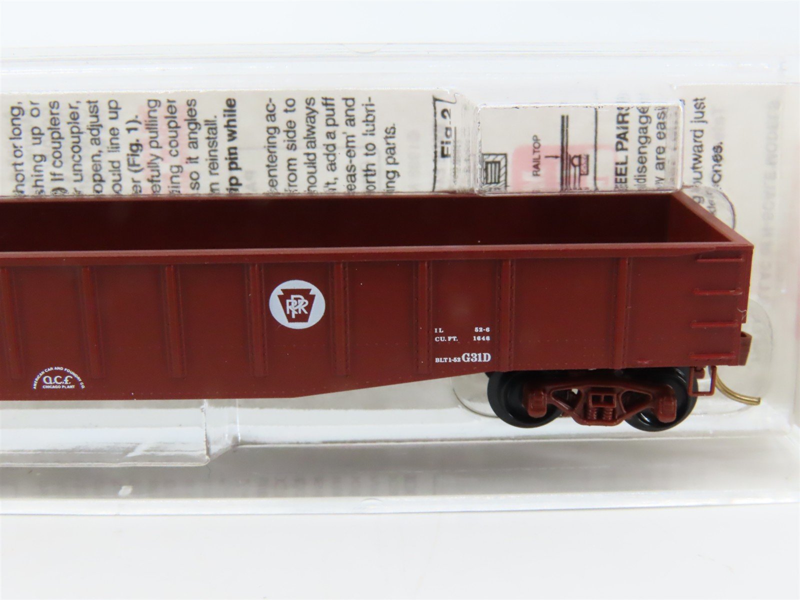 N Scale Micro-Trains MTL 105020 PRR Pennsylvania 50' Steel Side Gondola #376611