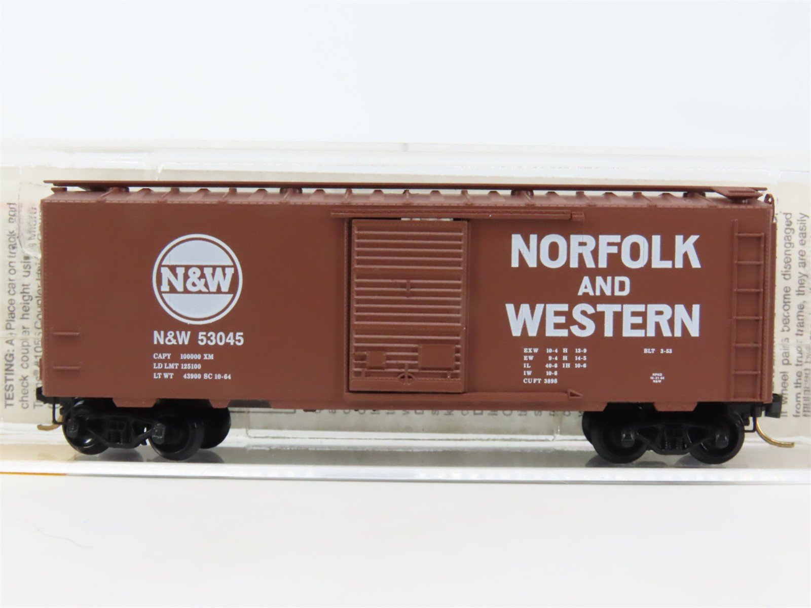 N Scale Micro-Trains MTL 20039 N&W Norfolk & Western 40' Boxcar #53045