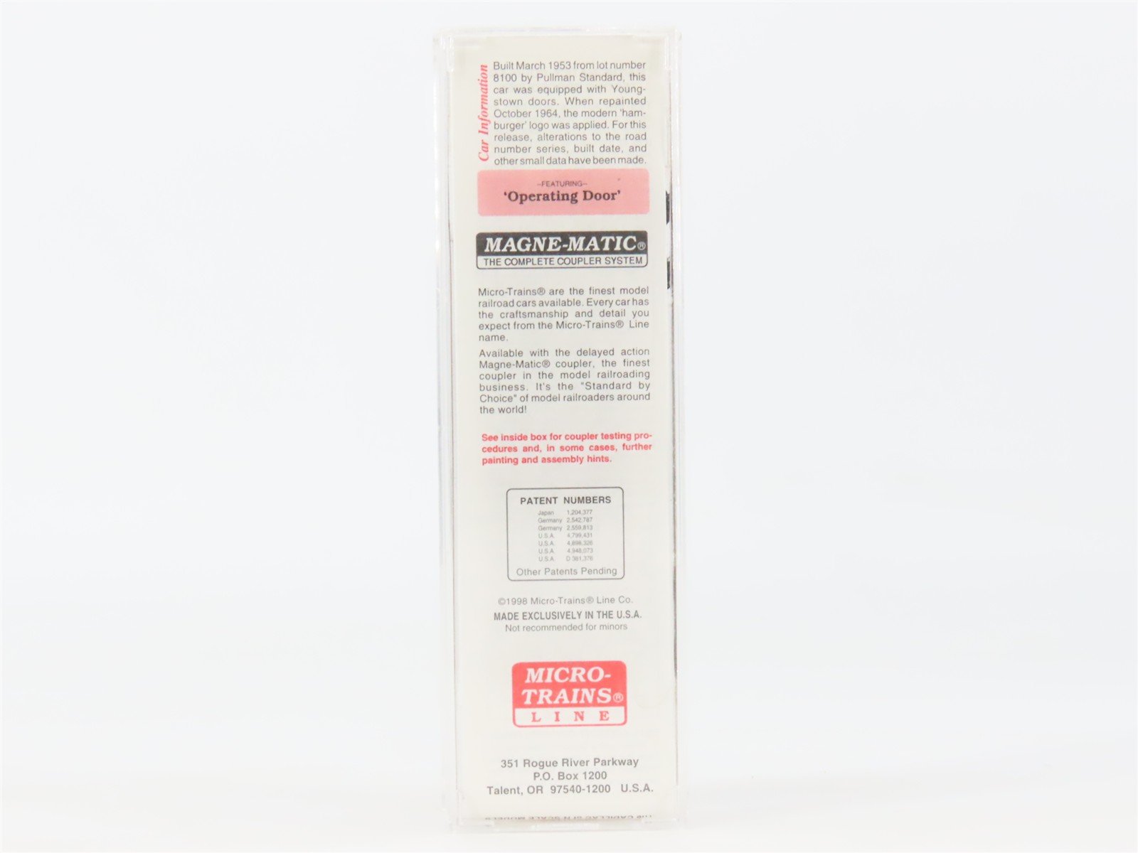 N Scale Micro-Trains MTL 20039 N&W Norfolk & Western 40' Boxcar #53045
