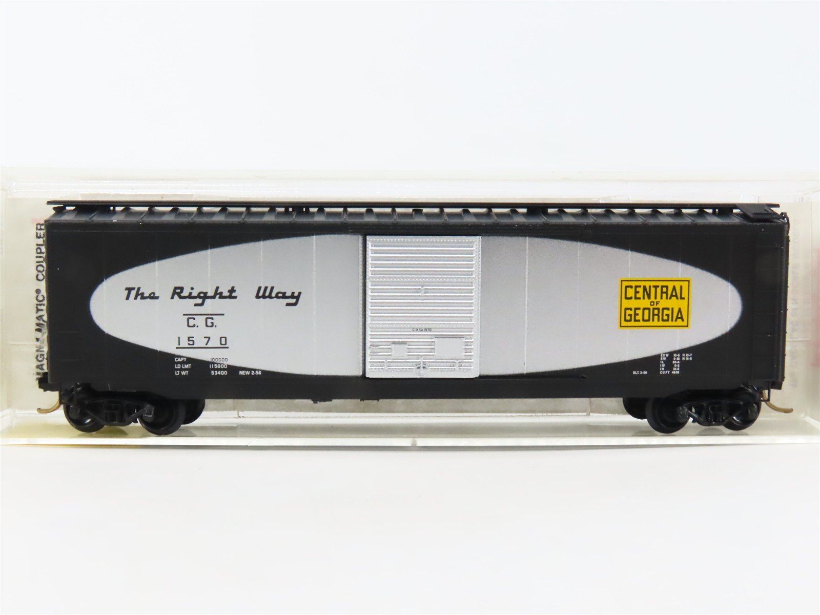 N Scale Micro-Trains MTL 31280 CofG Central of Georgia 50' Boxcar #1570