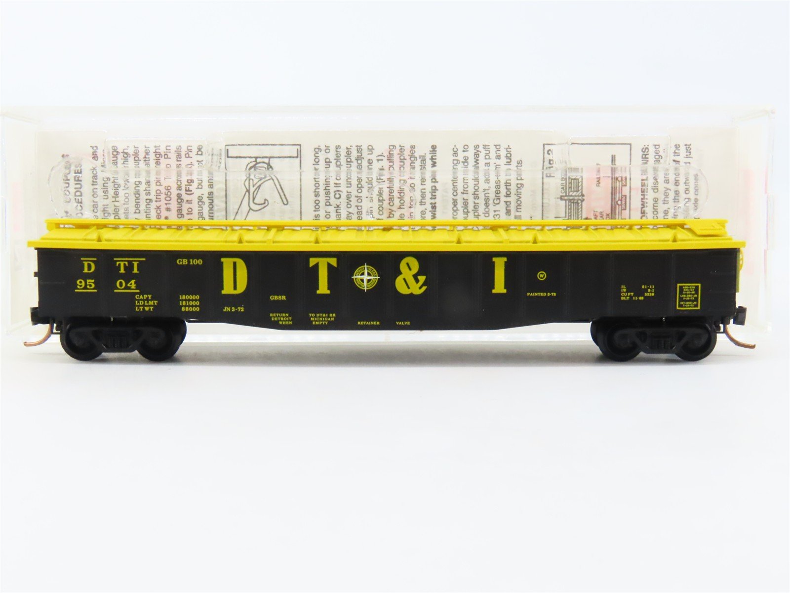 N Scale Micro-Trains MTL 106050 DT&I Detroit Toledo & Ironton 50' Gondola #9504