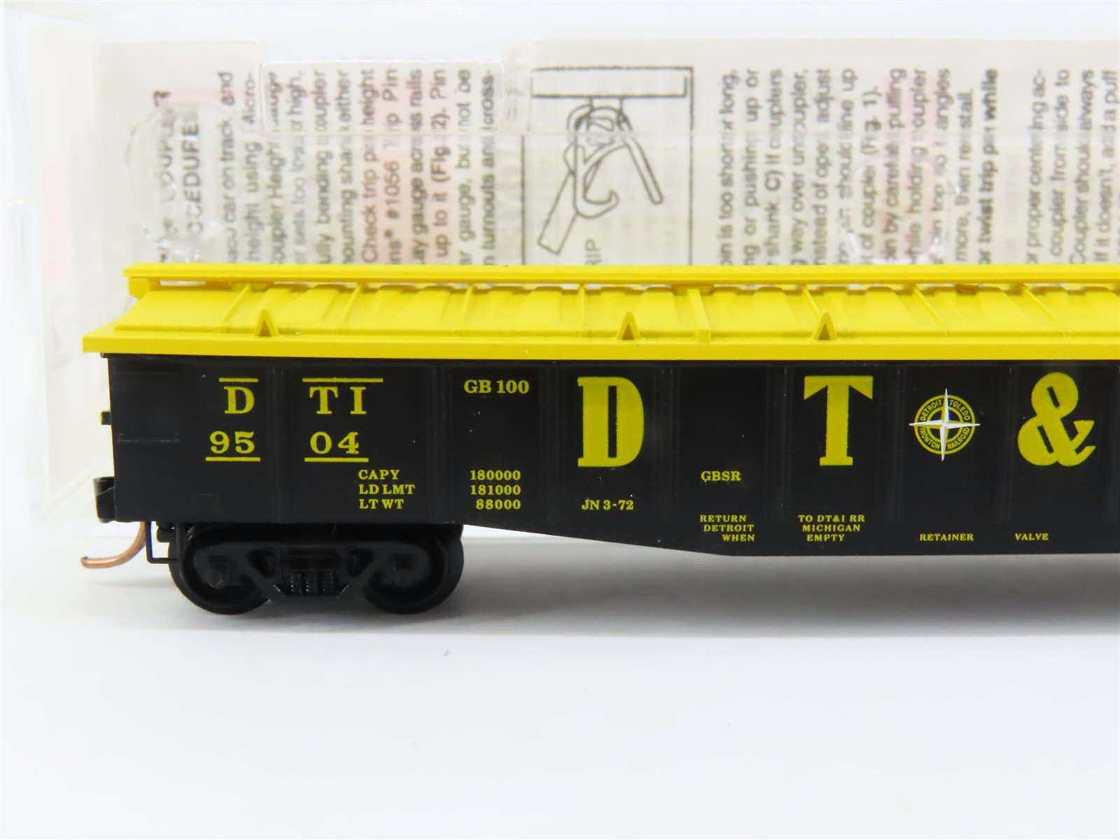 N Scale Micro-Trains MTL 106050 DT&I Detroit Toledo & Ironton 50' Gondola #9504