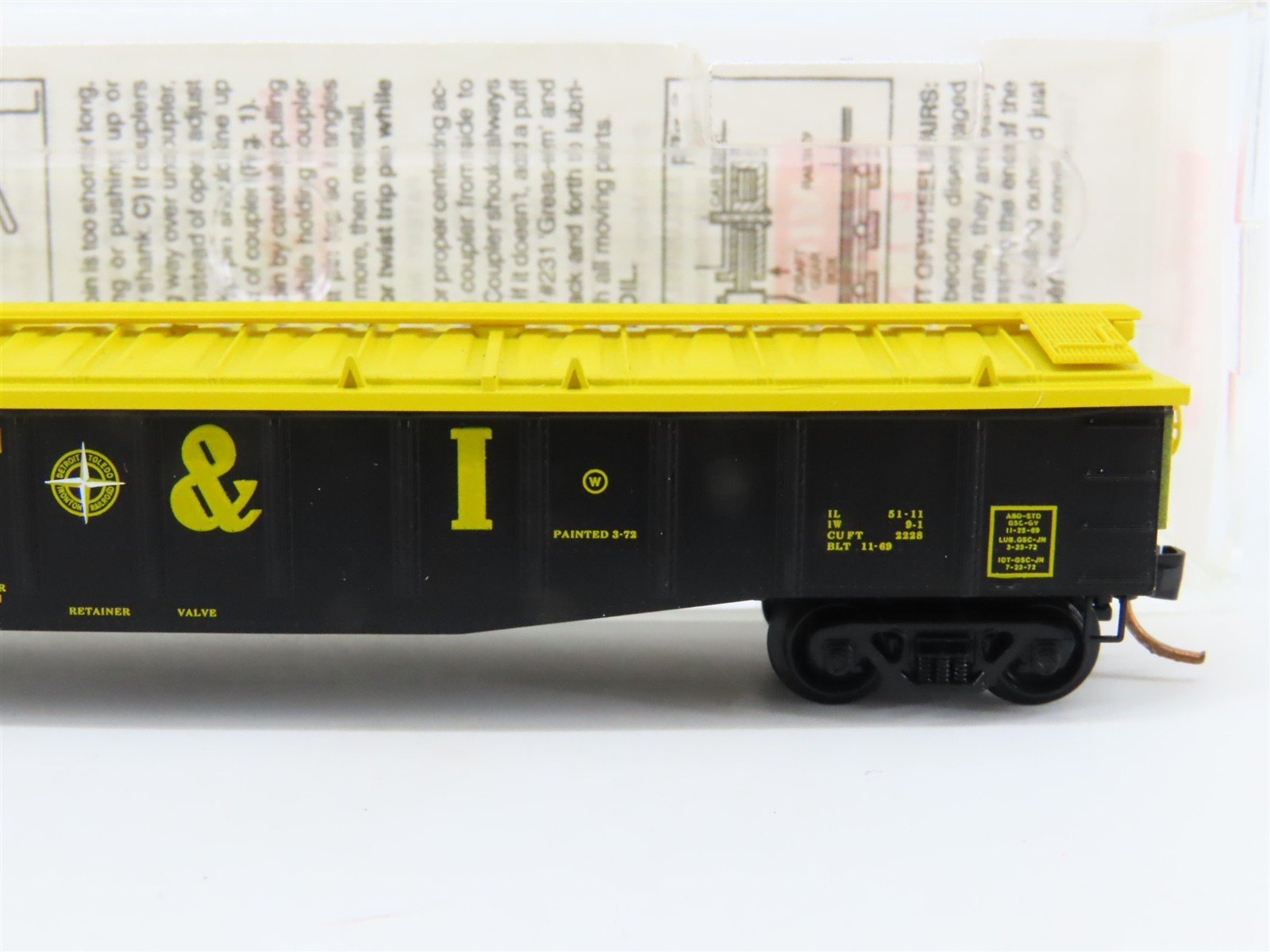 N Scale Micro-Trains MTL 106050 DT&I Detroit Toledo & Ironton 50' Gondola #9504