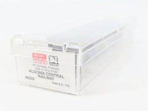 N Scale Micro-Trains MTL 46250 AC Algoma Central 50' Fishbelly Gondola #715