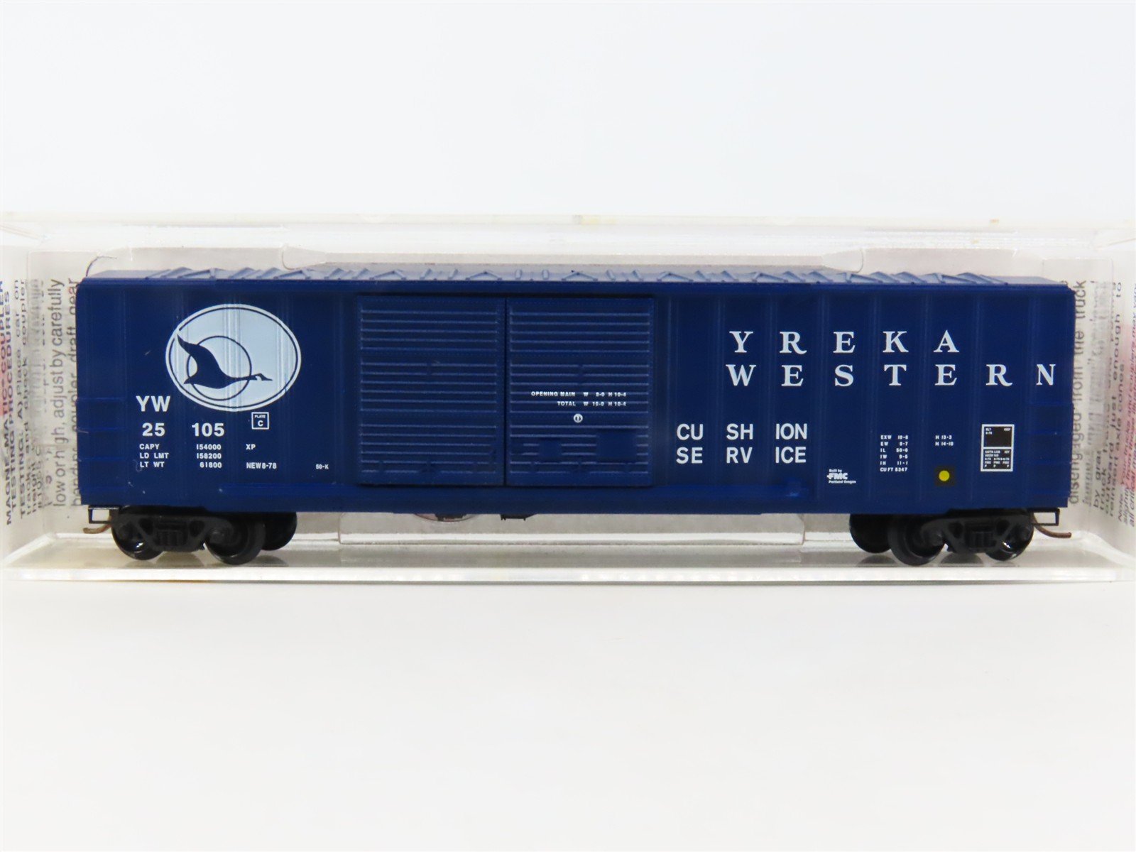 N Scale Micro-Trains MTL 30020 YW Yreka Western 50' Standard Boxcar #25105