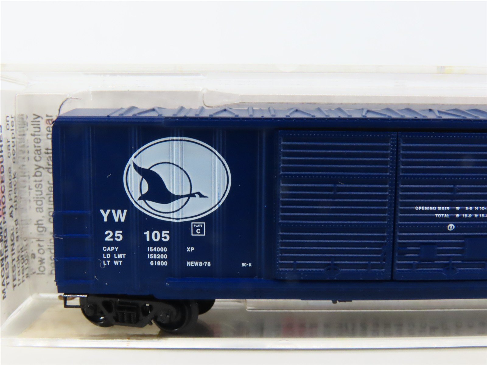 N Scale Micro-Trains MTL 30020 YW Yreka Western 50' Standard Boxcar #25105