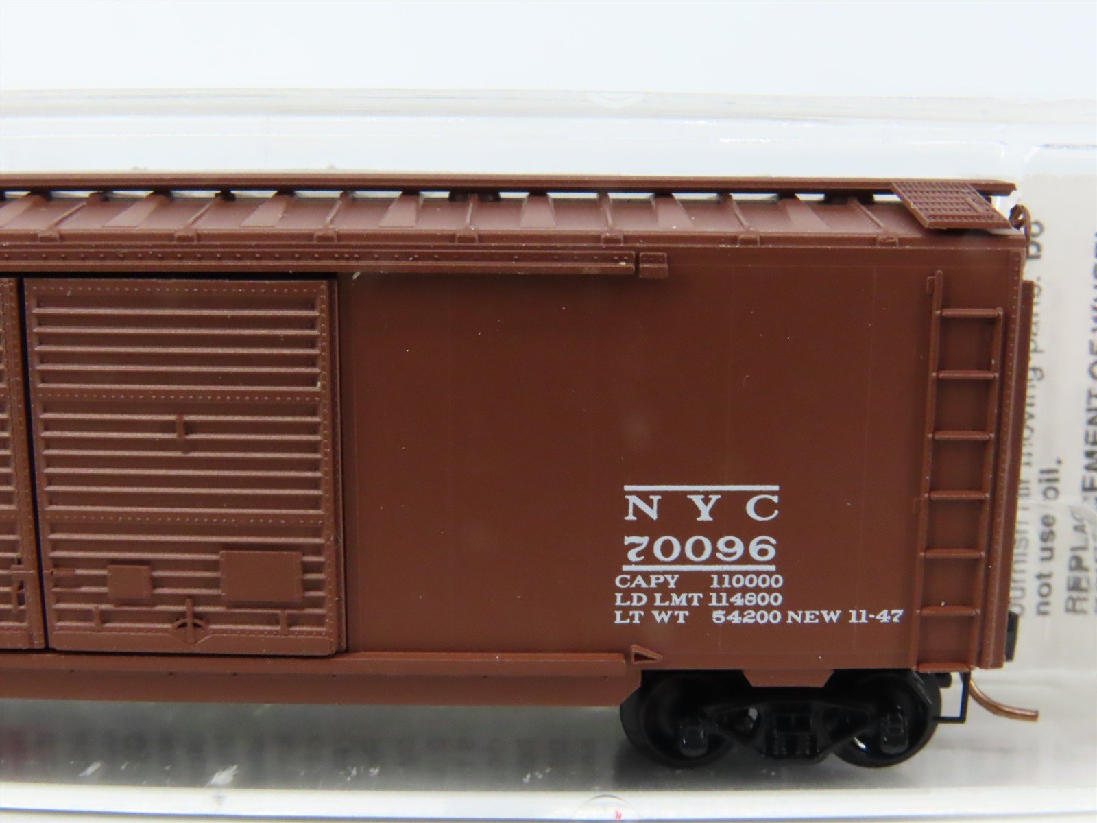N Scale Micro-Trains MTL 23160 NYC New York Central 40' Standard Boxcar #70096