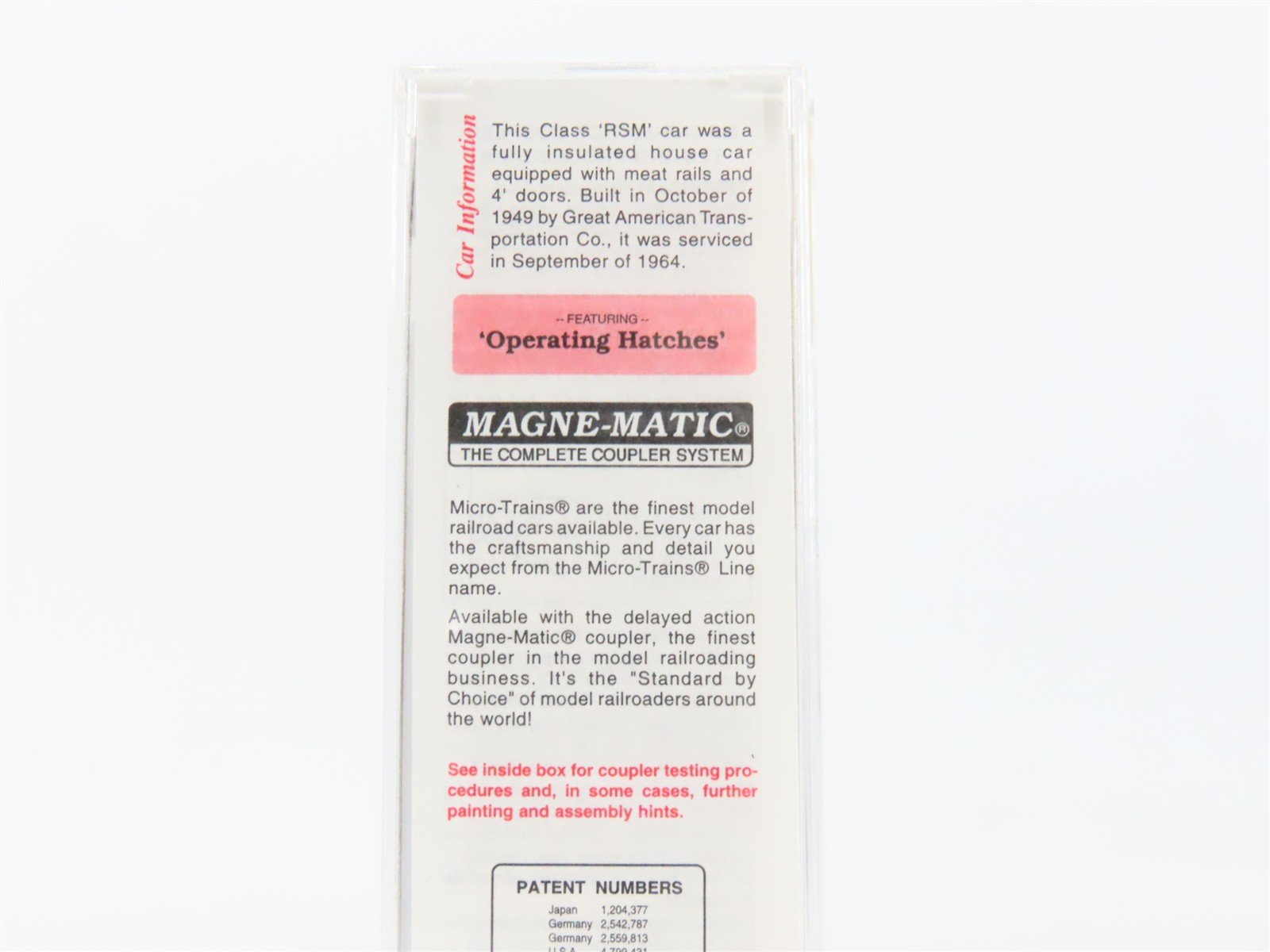 N Scale Micro-Trains MTL 59530 URTC Black Hills Packing 40' Ice Reefer #72722