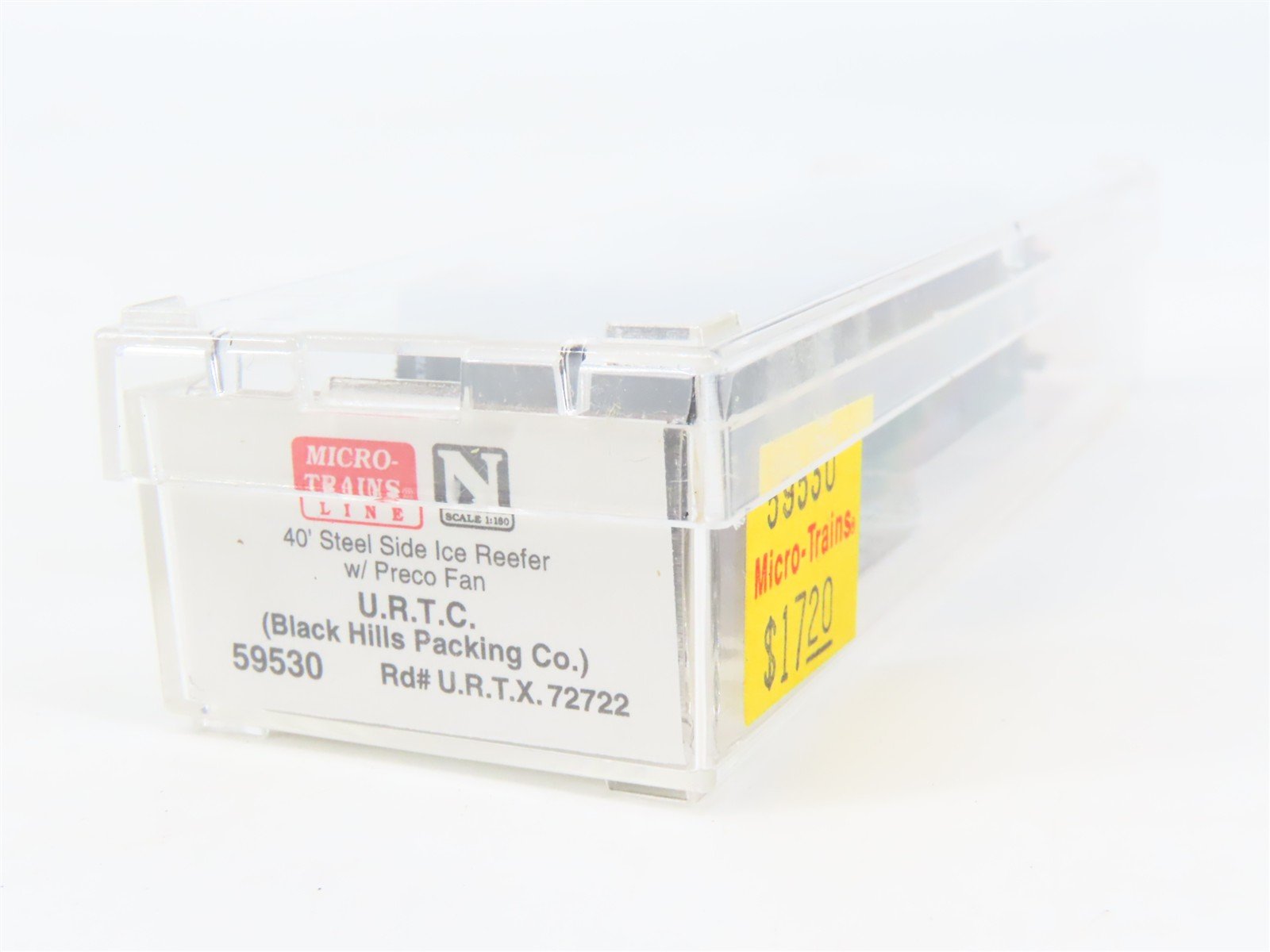 N Scale Micro-Trains MTL 59530 URTC Black Hills Packing 40' Ice Reefer #72722
