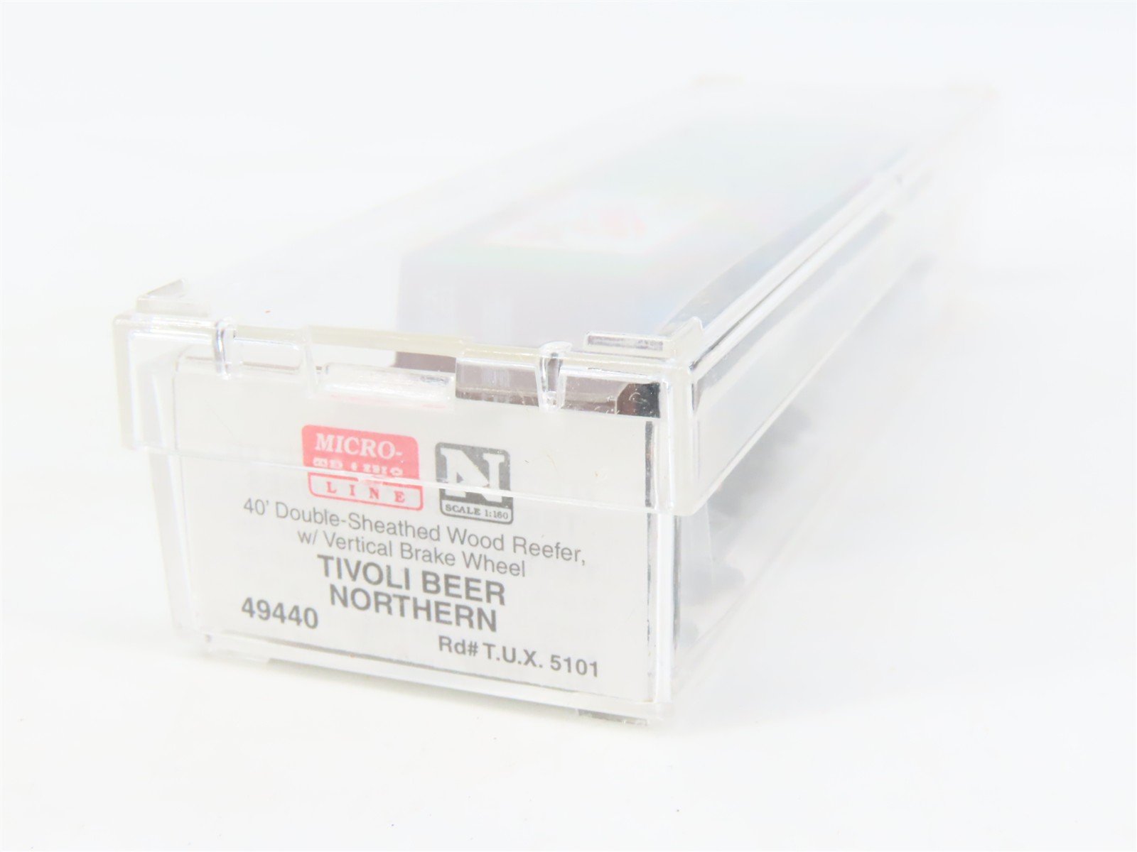 N Scale Micro-Trains MTL 49440 TUX Tivoli Beer Northern 40' Wood Reefer #5101
