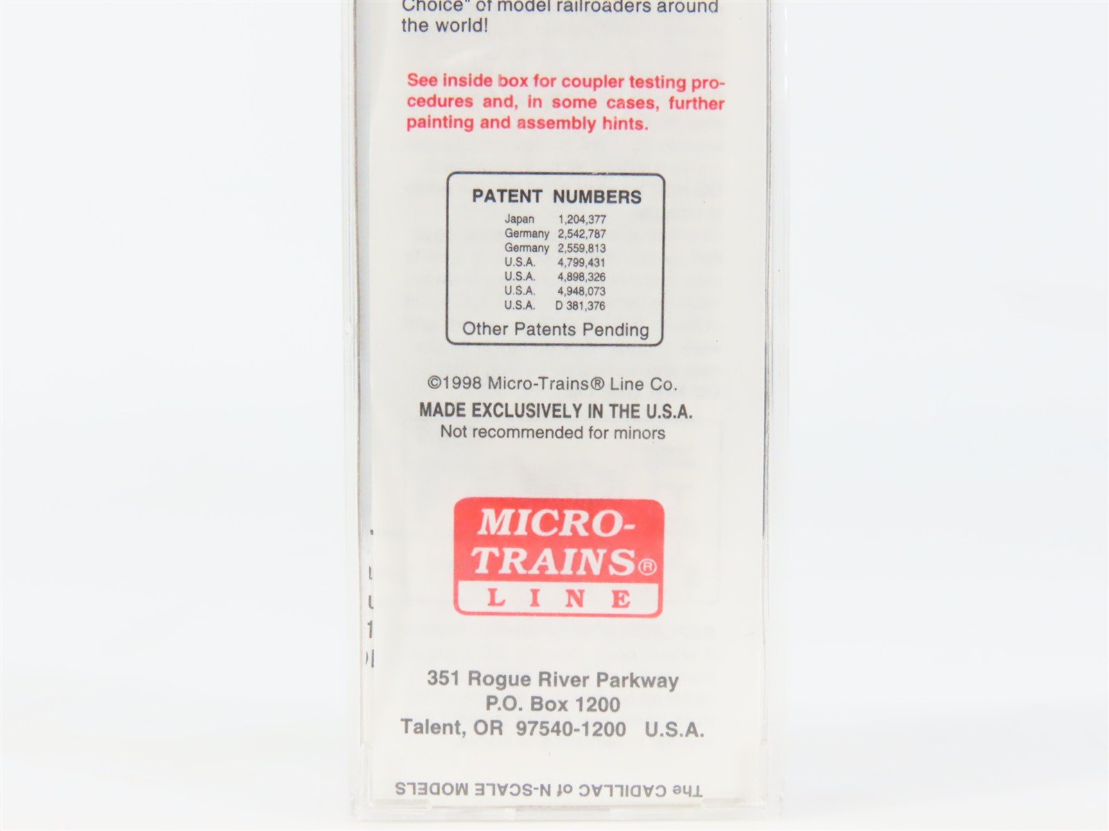 N Scale Micro-Trains MTL 59530 URTC Black Hills Packing 40' Ice Reefer #72722
