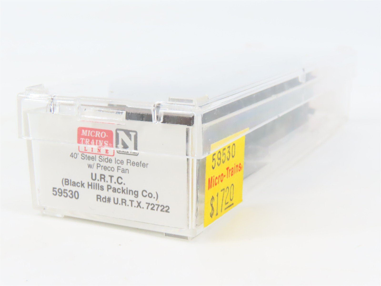 N Scale Micro-Trains MTL 59530 URTC Black Hills Packing 40' Ice Reefer #72722