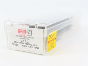N Scale Micro-Trains MTL 59530 URTC Black Hills Packing 40' Ice Reefer #72722