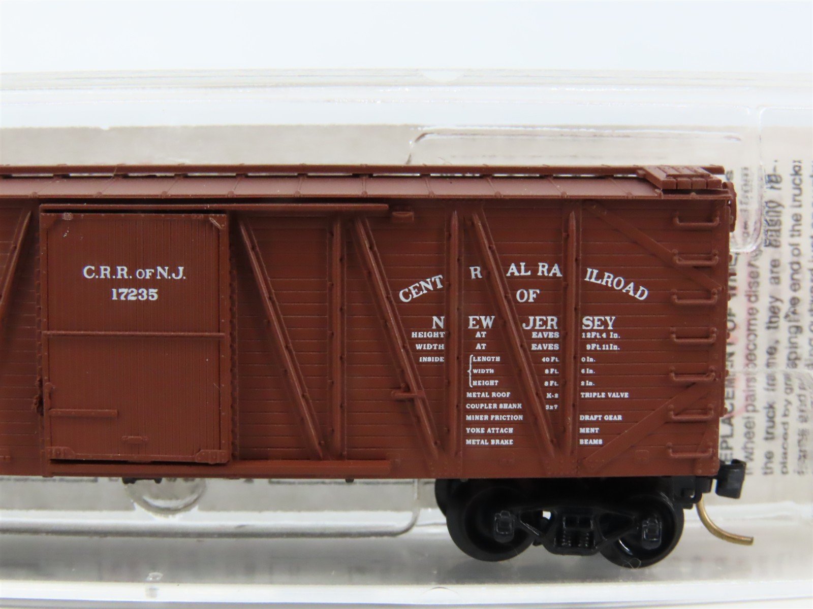 N Scale Micro-Trains MTL 28040 CNJ Jersey Central 40' Wood Boxcar #17235