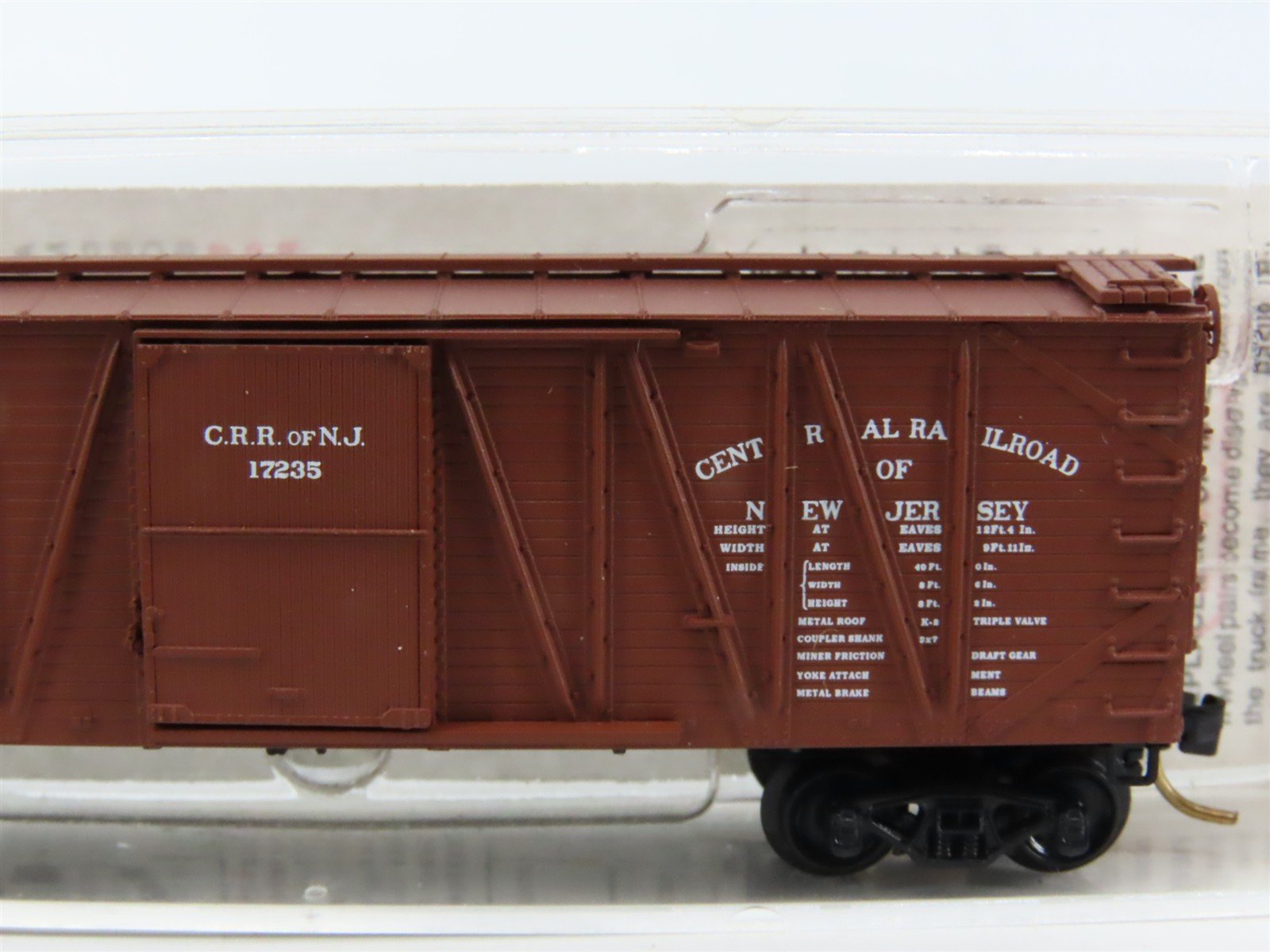 N Scale Micro-Trains MTL 28040 CNJ Jersey Central 40' Wood Boxcar #17235
