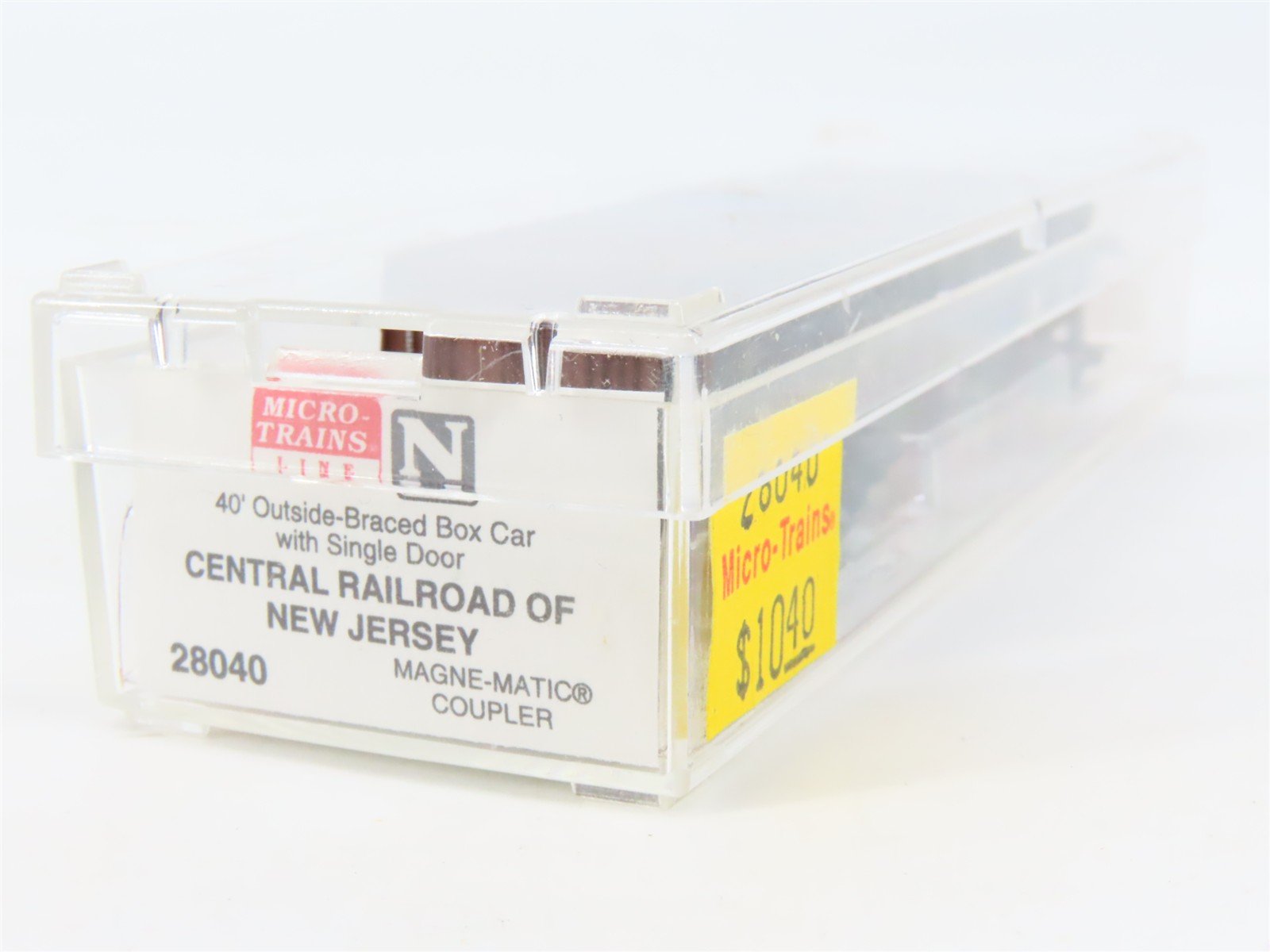 N Scale Micro-Trains MTL 28040 CNJ Jersey Central 40' Wood Boxcar #17235