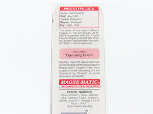 N Scale Micro-Trains MTL 23290 ATSF Santa Fe 40' Standard Boxcar #64279