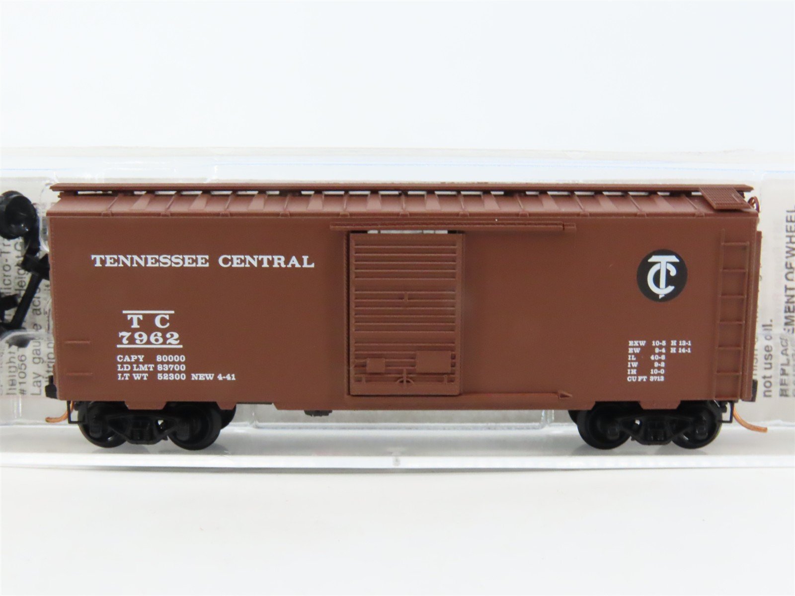 N Scale Micro-Trains MTL 20720 TC Tennessee Central 40' Standard Boxcar #7962