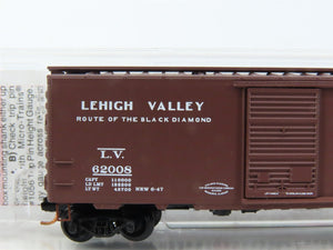 N Scale Micro-Trains MTL 02000786 LV Lehigh Valley 40' Standard Boxcar #62008