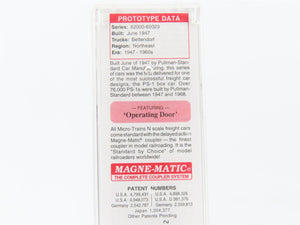 N Scale Micro-Trains MTL 02000786 LV Lehigh Valley 40' Standard Boxcar #62008