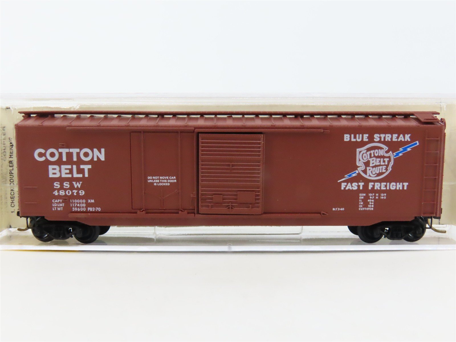 N Scale Micro-Trains MTL 33060 SSW Cotton Belt 50' Standard Boxcar #48079