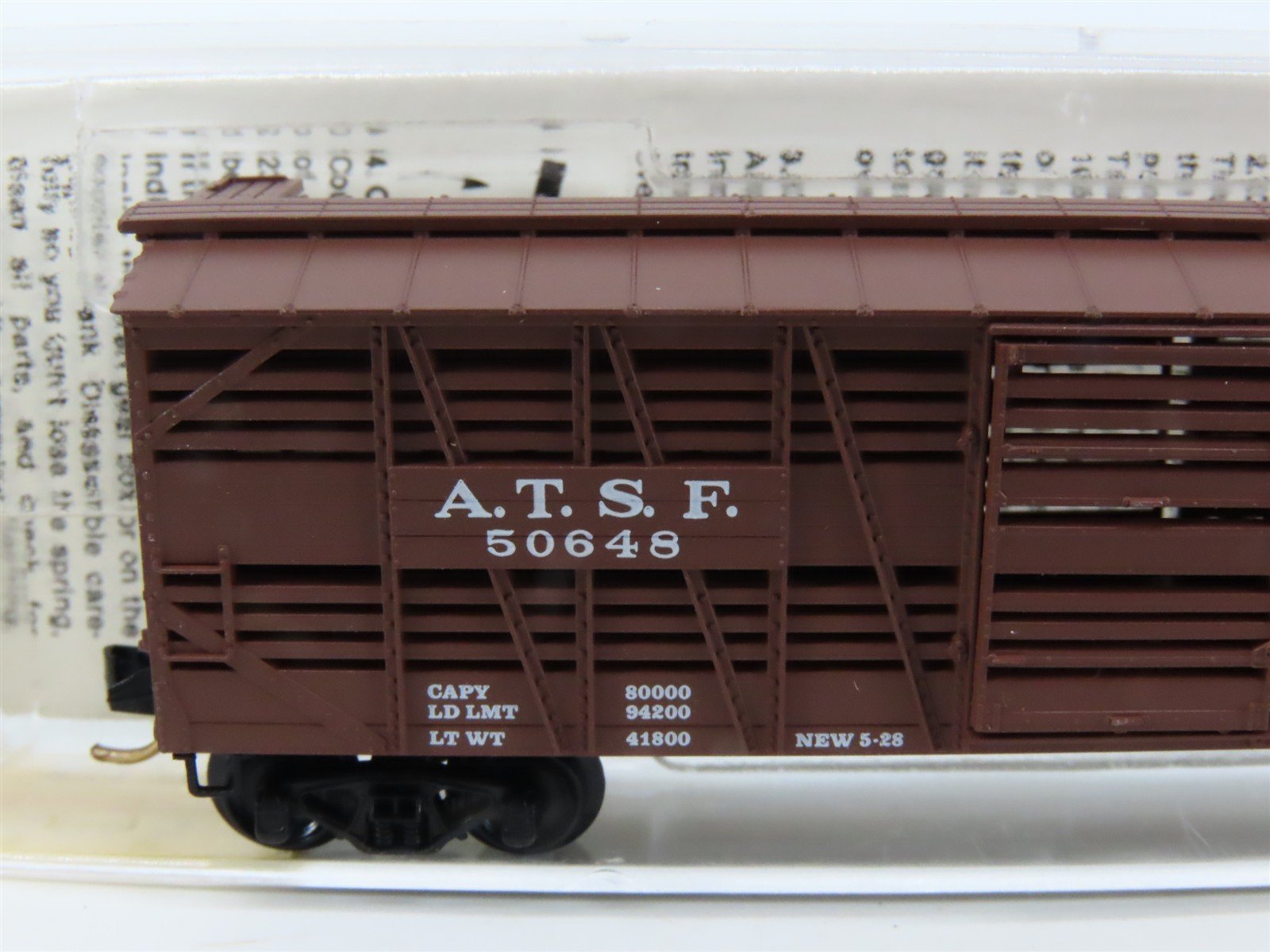 N Scale Micro-Trains MTL 35080 ATSF Santa Fe 40' Despatch Stockcar #50648