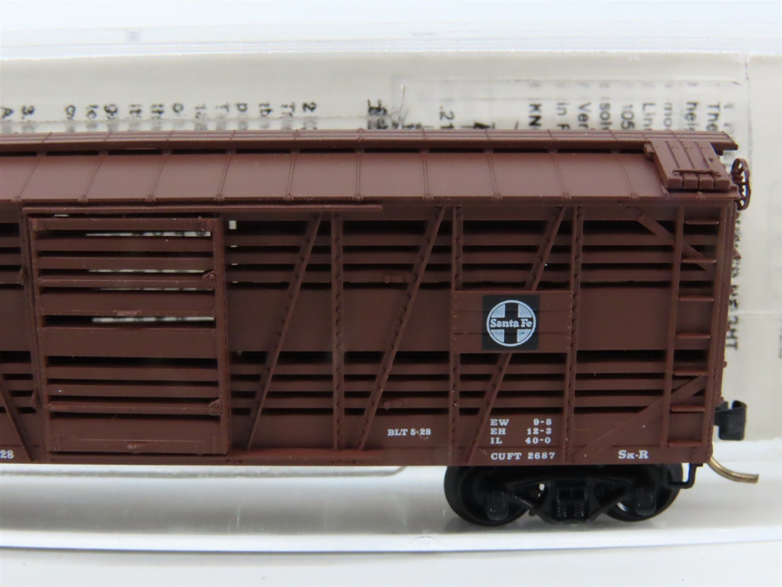 N Scale Micro-Trains MTL 35080 ATSF Santa Fe 40' Despatch Stockcar #50648