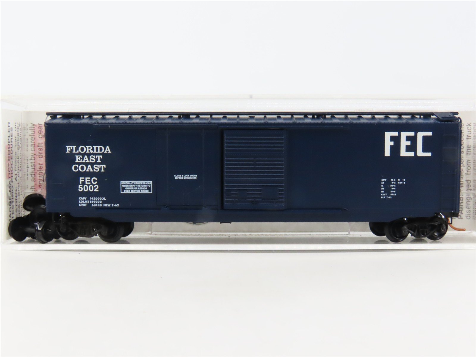 N Scale Micro-Trains MTL 33080 FEC Florida East Coast 50' Boxcar #5002
