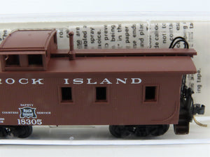 N Scale Micro-Trains MTL 61140 RI Rock Island 34' Wood Caboose #18305
