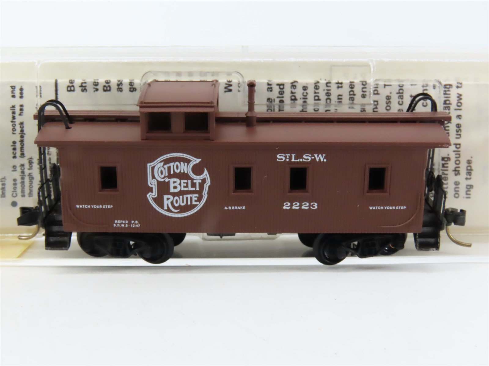 N Scale Micro-Trains MTL 51170 SSW Cotton Belt 34' Caboose #2223
