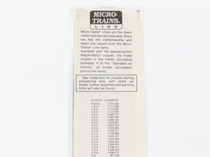 N Scale Micro-Trains MTL 50100 UP Union Pacific 34' Wood Caboose #3236