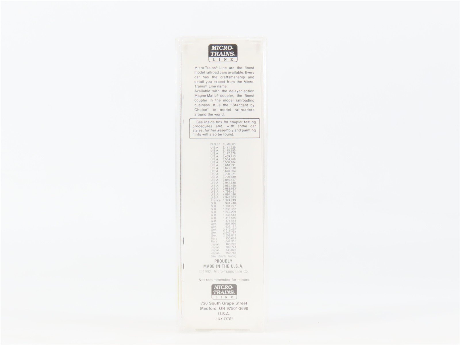 N Scale Micro-Trains MTL 21190 LOVX American Colloid Co. 40' Boxcar #9116